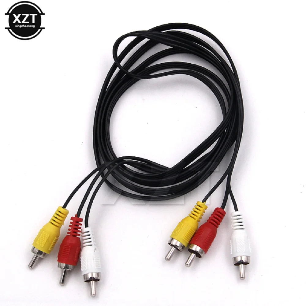 

1.5M RCA Male to 3 RCA Male female connector Composite Audio Video AV extension Cable Plug Cables Hot Selling universal Cables