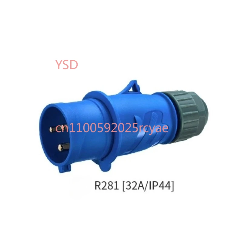 

Industrial Plug 281 (32A3 Core) IP44 connector is durable and reliable for mechanical parts