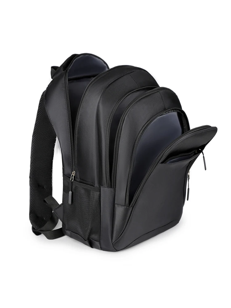Sac à dos grande capacité - sac à dos pour ordinateur portable avec bretelles rembourrées et poches latérales - sac à dos noir