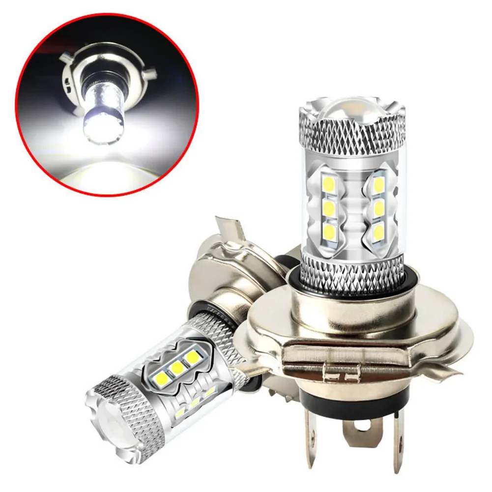 

2Pcs Car Fog Light Bulbs H4 LED Bulb Motorcycle Headlamp 9003 HB2 Car Headlight Driving Running Lamp 6500K High/Low Beam Light