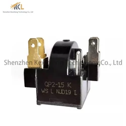 QP2-15K QP2-4R7 QP2-15H New for Refrigerator fittings Refrigerator freezer PTC starter thermal protector relay six Plug