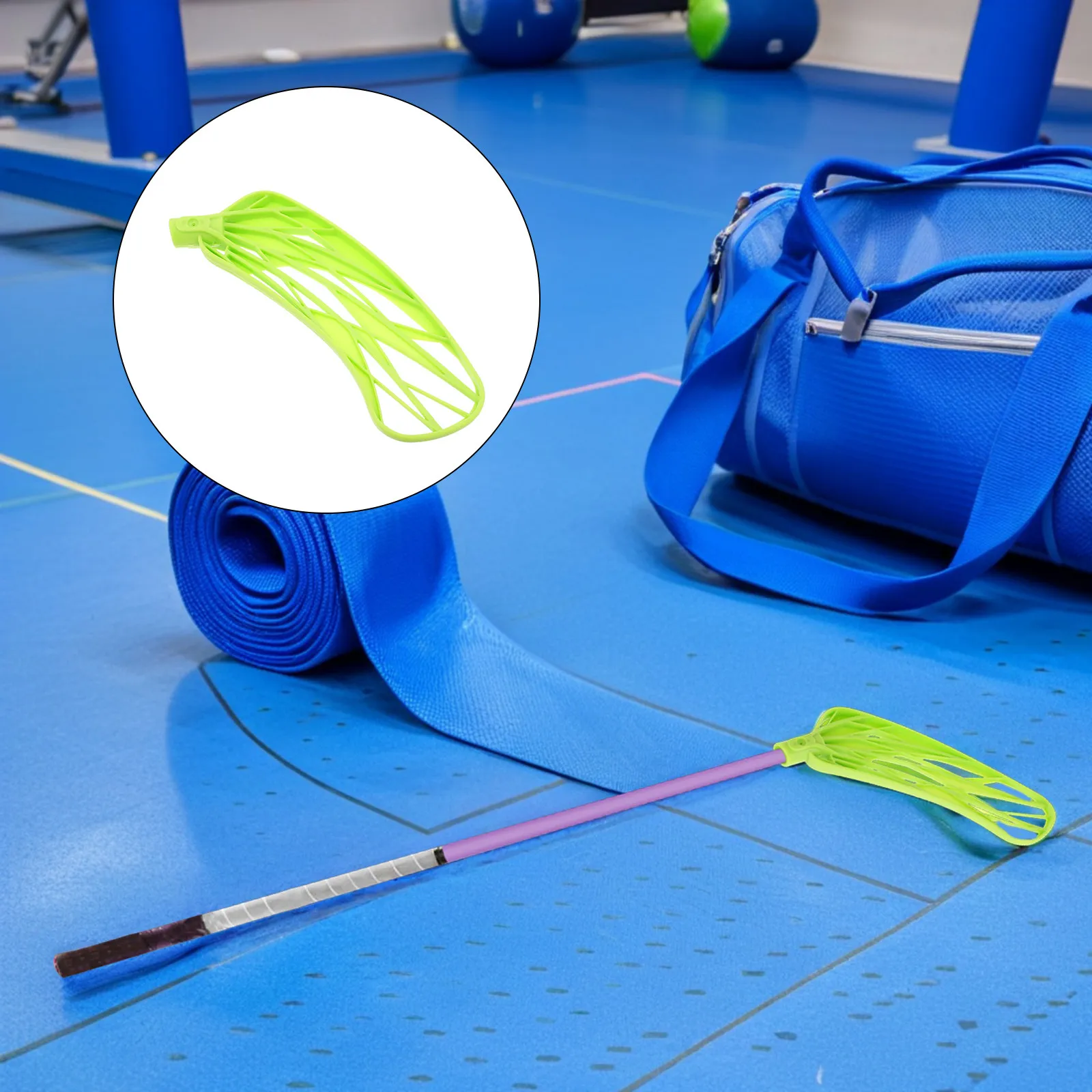 Floorball Blade Right Curved Replacement for 18Mm Sticks Lightweight High Density Polypropylene Hockey Stick Head Indoor Hard