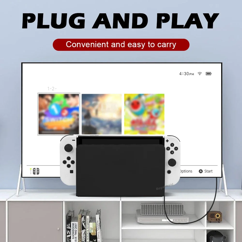 NEUE Begrenzte Version TV Dock für Nintend Schalter OLED Lade Dock HDMI-Kompatibel TV Dock Ladestation Stehen dock