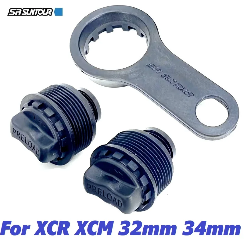 SR SUNTOUR XCM XCR Front Fork Preload Dial For 34mm 32mm Fork Stanchion Tube Preload Coil Spring Damping Suspension Adjustable