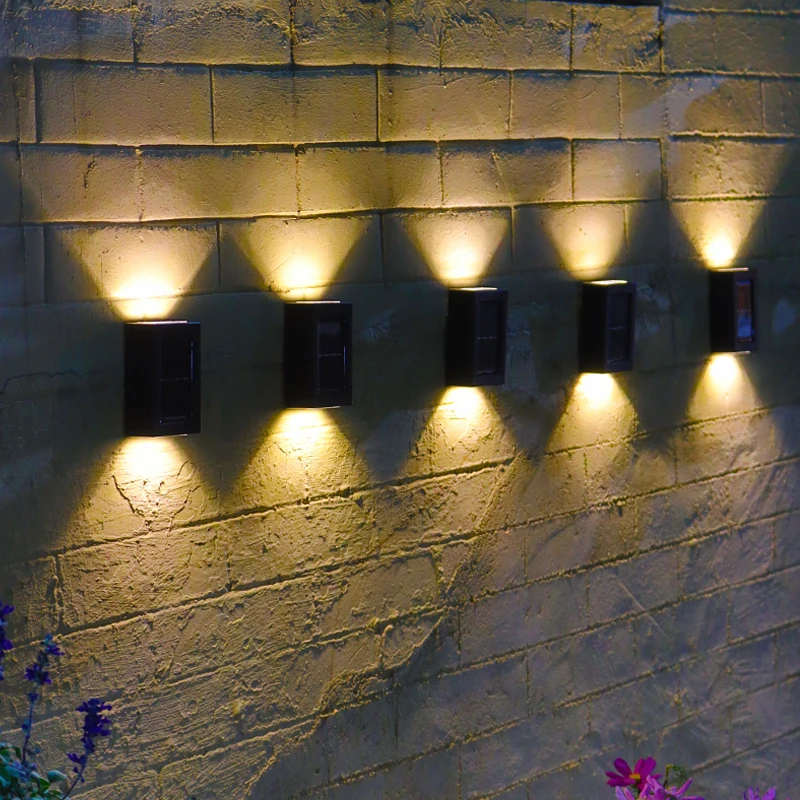 

1~8pcs Solar Wall Lamp Outdoor Light Waterproof Garden Decor Lamps for Garden Decoration Solar Lights Stairs Fence Sunlight Lamp