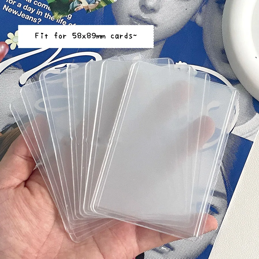 holo card sleeves compacto duro suporte kpop cartoes postais filmes cartoes de jogo protetor photocard 58x89 mm 20 pcs lot sharkbang b8 01