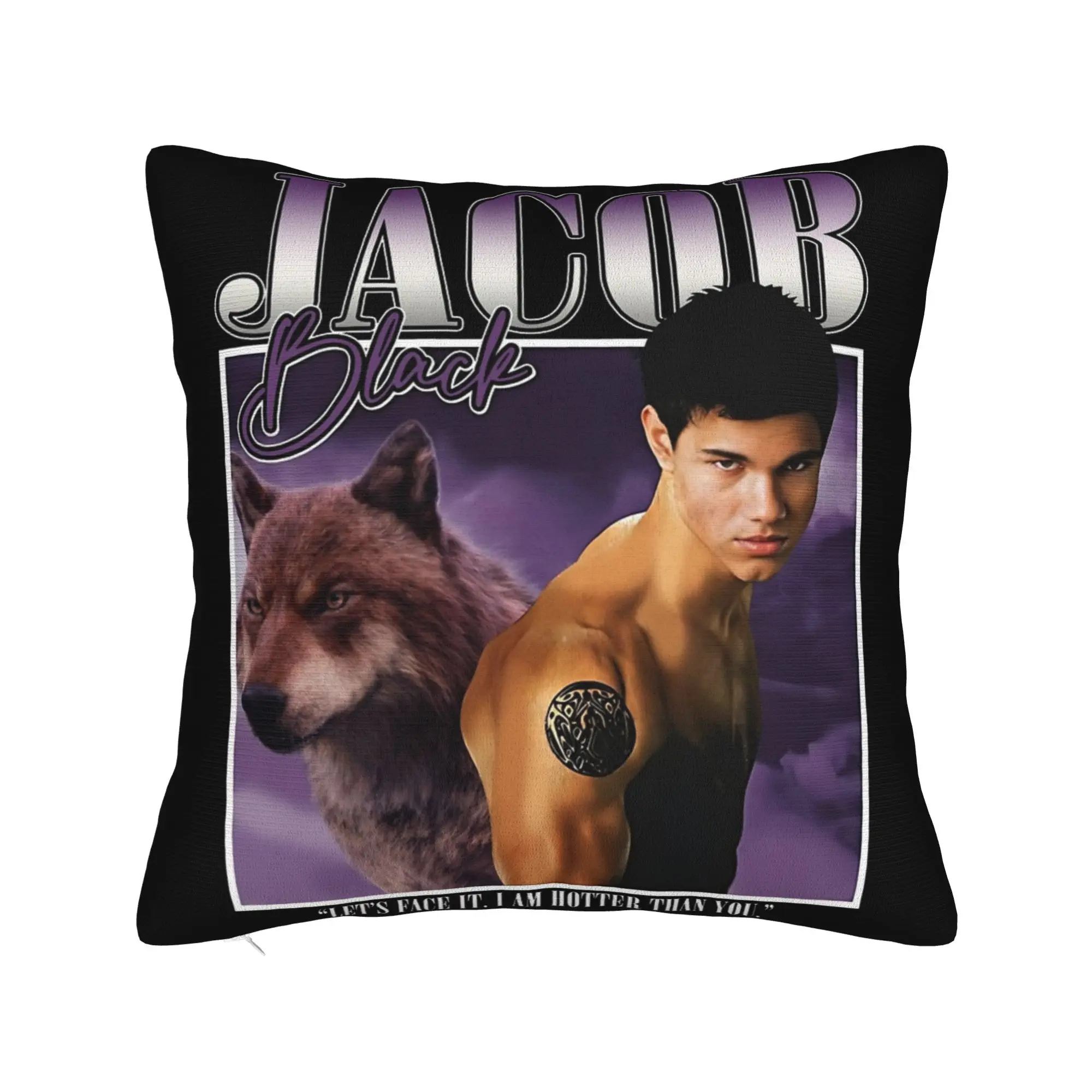 Twilight Jacob Black Where The Hell Have You Been Loca Movie Pillowcase Soft Cushion Cover Decorations  Pillow Case Cover Home