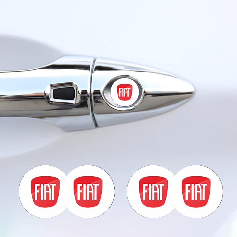 

Наклейка на брелок для ключей автомобиля 15 мм, наклейка на брелок для ключей от двери, наклейка на центральную панель управления для FIAT 500 Grande Freemont Punto Astra Bravo Ducato