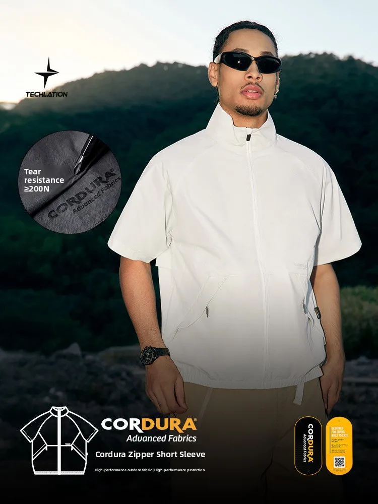 

Kadora Breathable Qui Dry Lightweight Outdoor Sports ort Sve Zipper irt Men's Stand Collar Loose Fit Water Resi...