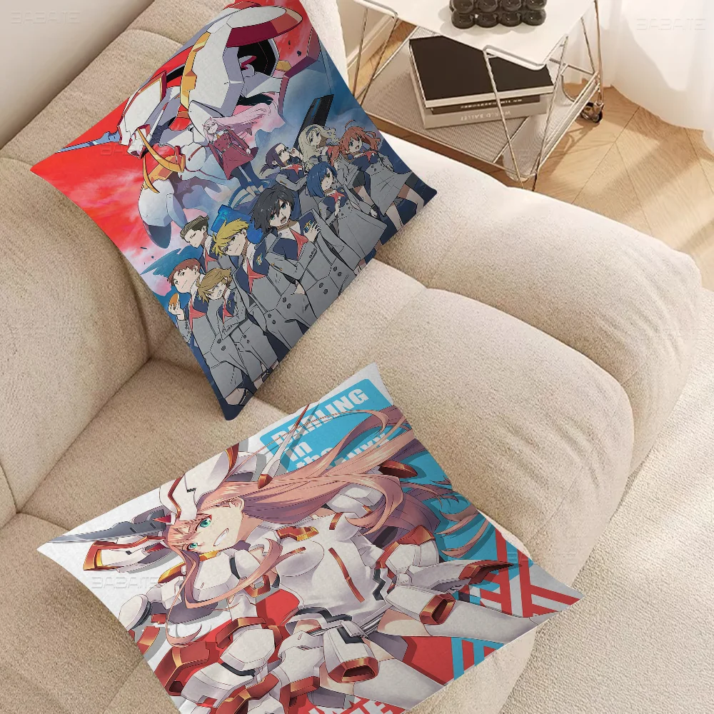 DARLING In The FRANXX Pillow Cover Design Cushion Cover Decor Holiday Decorati