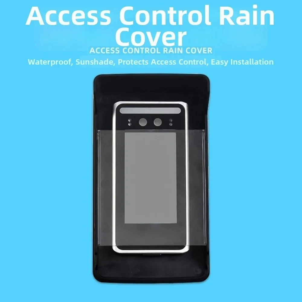 Outdoor Waterproof Cover with Transparent Panel Rain Proof Doorbell Cover Biometric Face Protection Shell