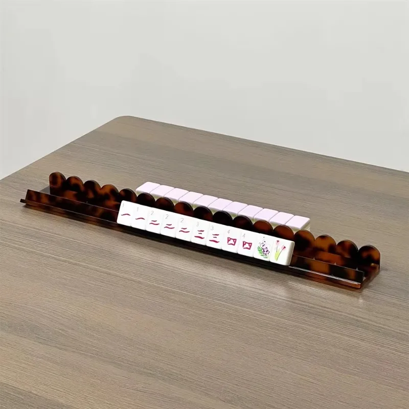 

Acrylic mahjong rack Magnetic suction American tortoiseshell tortoise armor Jewish ruler Professional club camping home