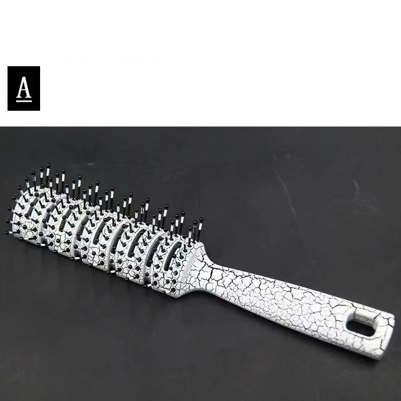 

Barber Comb Hair Dye Brush Fish Bone Shape - Professional Styling Hairdressing Tool for Salon Cosmetology