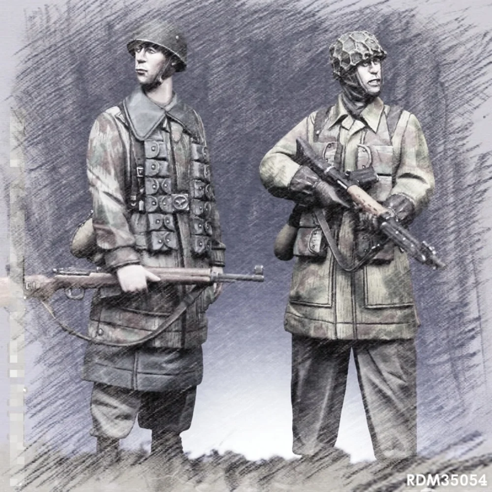 Kit de modelo sem pintura de figura de resina 1/35, tema militar, GK desmontado e sem pintura, 719R