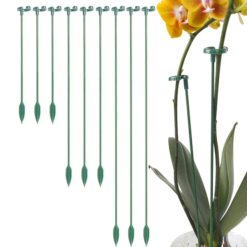 5Pcs Plant Supports Stakes Flower Stand Sticks Reusable Plant Clips Bonsai Fixing Tool Flower Grow Holder Garden Tools