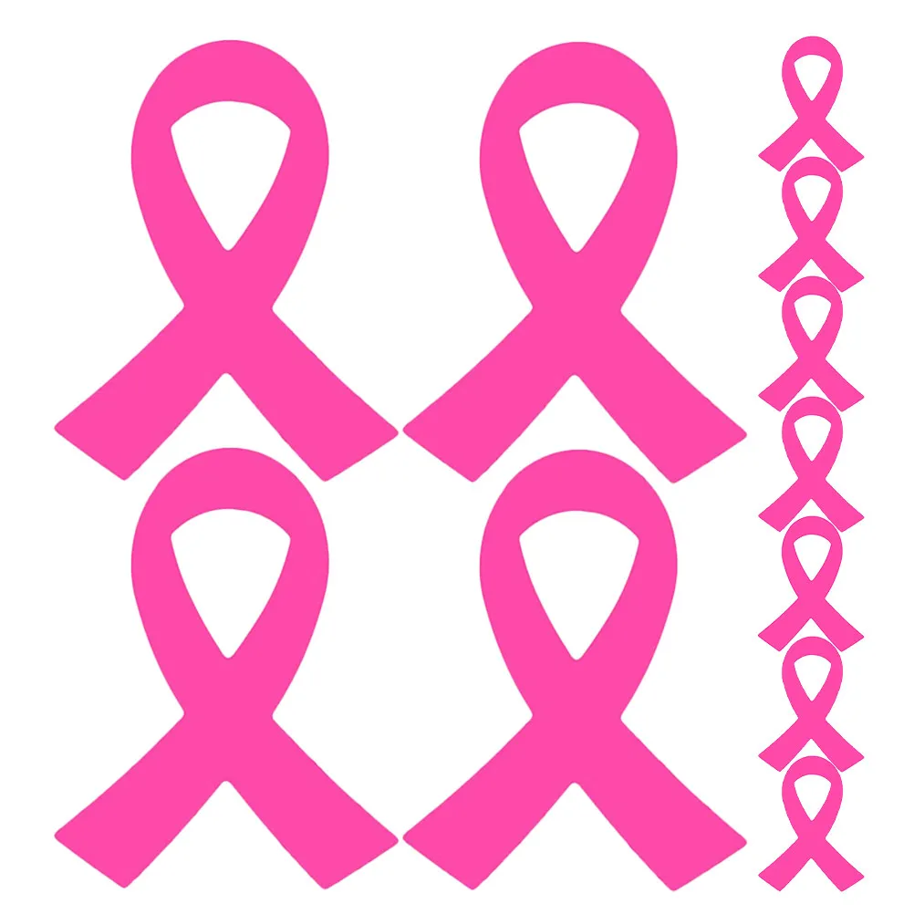 

320Pcs Pink Ribbon Awareness Stickers Breast prevention Promotional Decals for Schools Offices Homes Early Detection