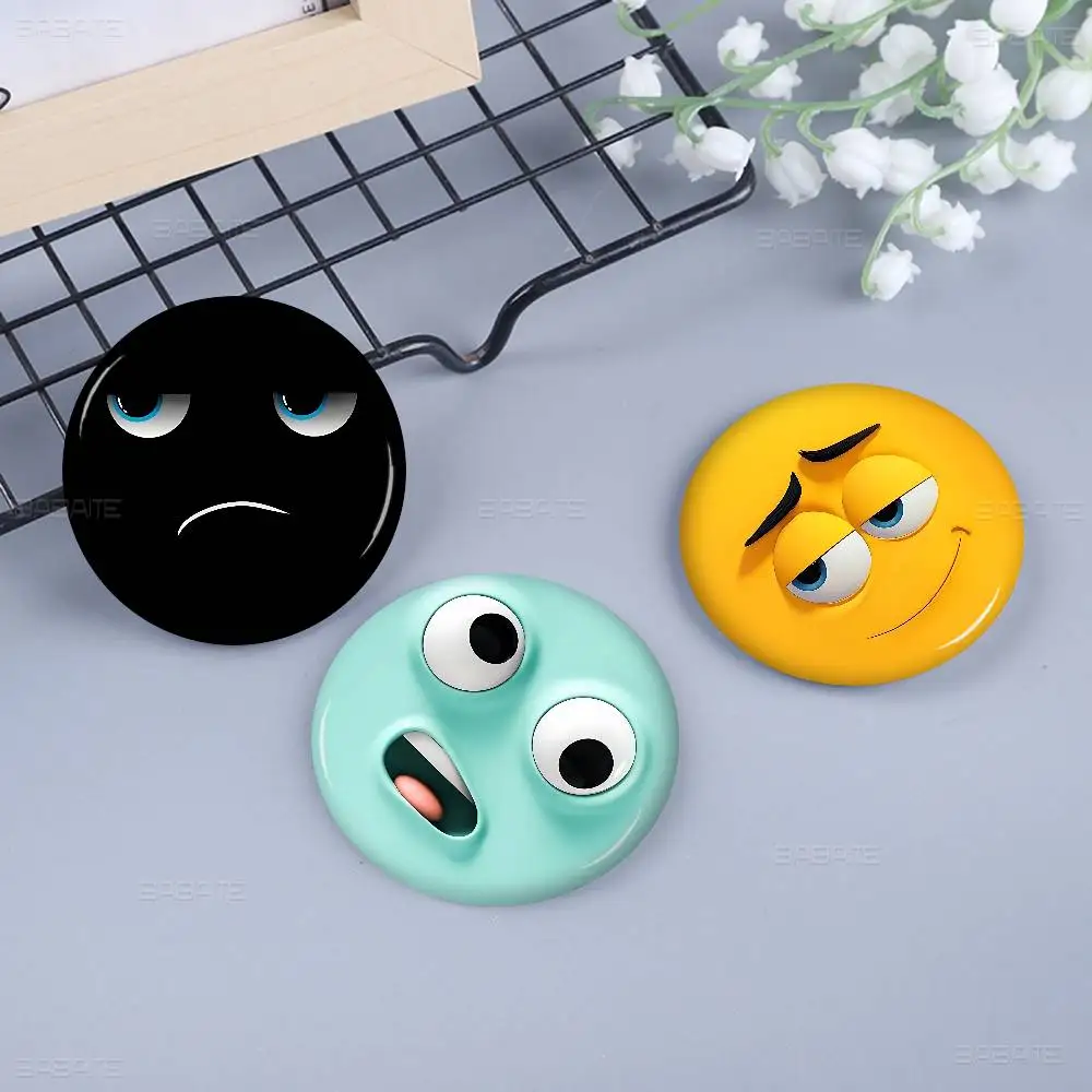 Funny Emoji Soft Button Pin Bright Printed Icon Gift For Friends Badge Collar Brooch Lapel Pin Metal