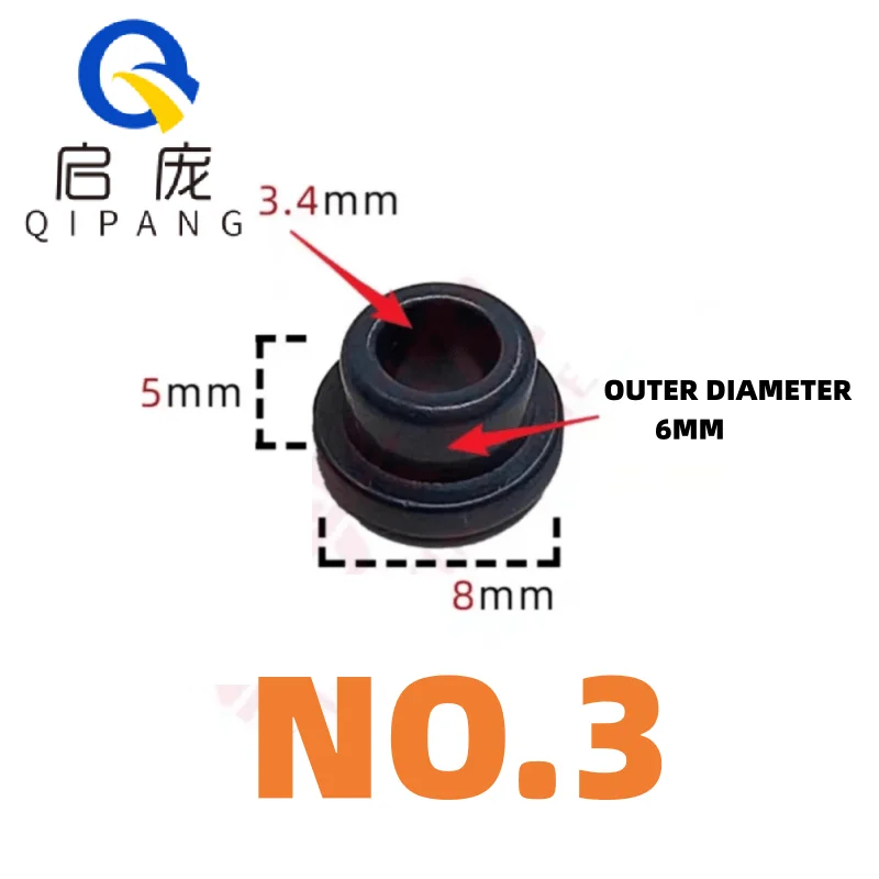 Qipang-Ceramic Porcelain Head Coil Máquina De Cordas De Porcelana, Olho Abrasivo Ilhó De Cerâmica, 20Pcs, Resistente Ao Desgaste