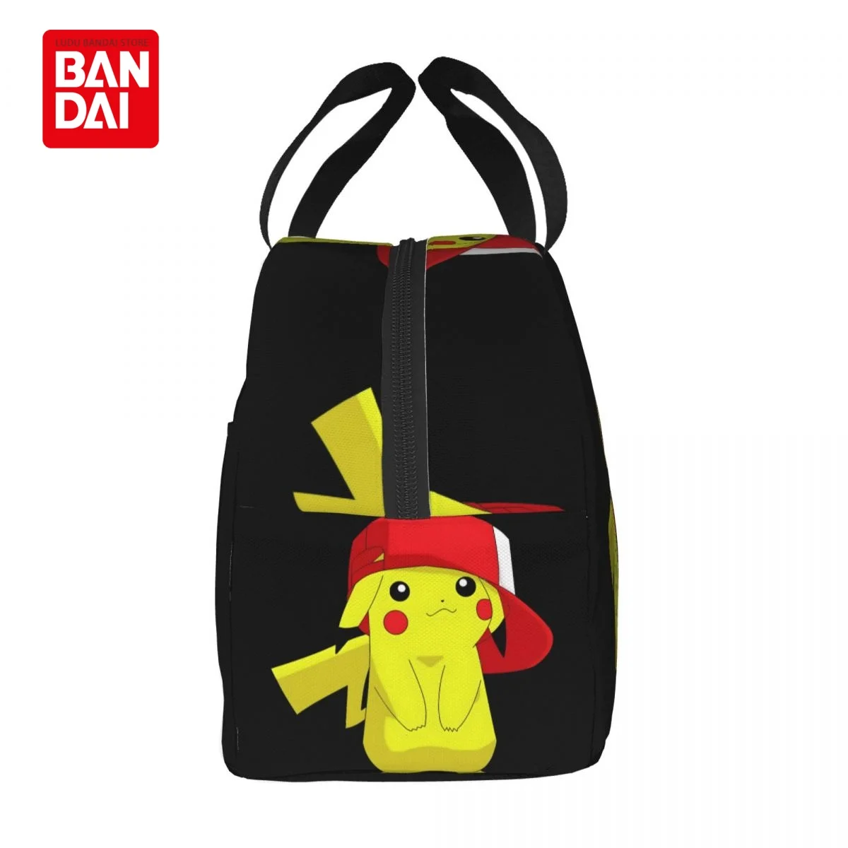 Bandai Japan Anime Pikachu Lunch Bag for School Kids Office Pokemon Sac Lunch Portable Thermal Cooler Lunch Box Handbag Gift