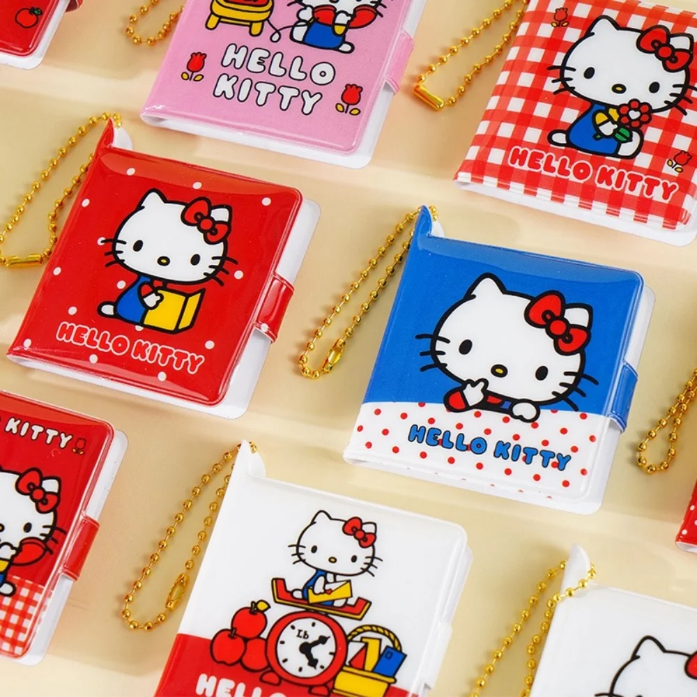 حقيقي سانريو PVC دفتر مرحبا كيتي KT الكرتون القط تخزين بطاقات الصور جمع كتاب مذكرات جدول مخطط الفتيات الهدايا