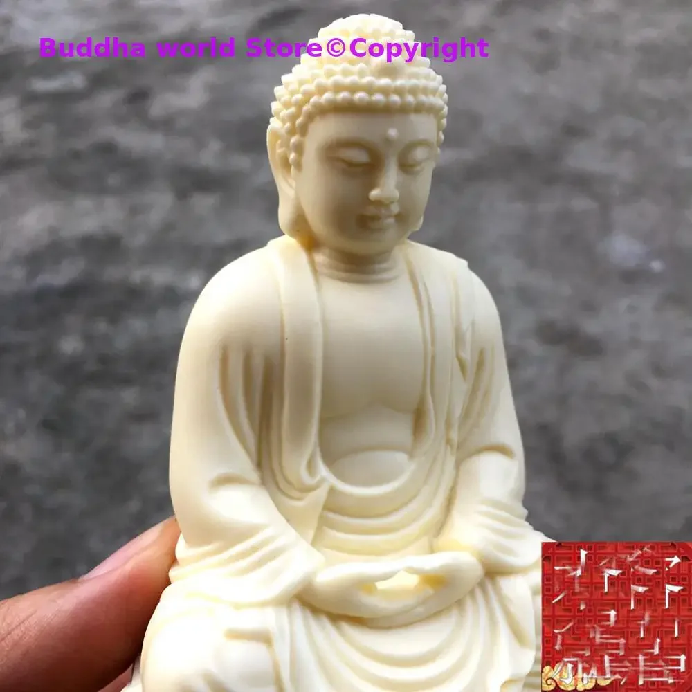 HOME OFFICE Company SHOP CAR TOP Efficacious patron saint God Almighty RULAI Buddhist the buddha FENG SHUI Carving art statue