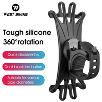 WEST BIKlNG Bicycle Phone Holder Handlebar Clip Stand For iPhone X XS 8 Mount Bracket Bike Phone Holder For Samsung Xiaomi