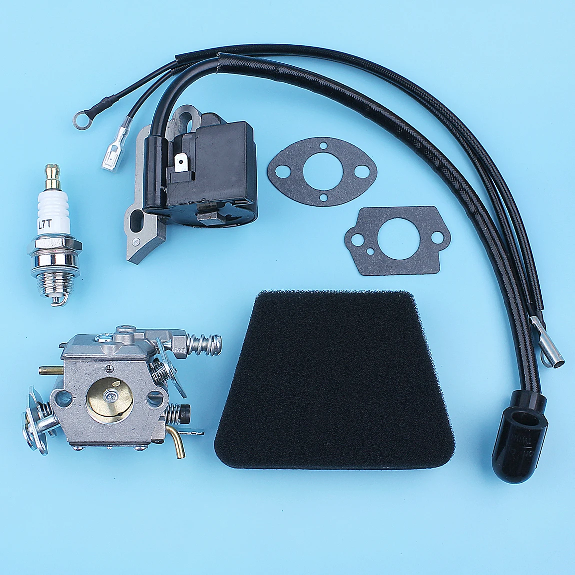 Carburetor Ignition Coil Kit For Partner 350 351 370 371 420 For Walbro 33-29 Carb бензопила Chainsaw Replacement Spare Part