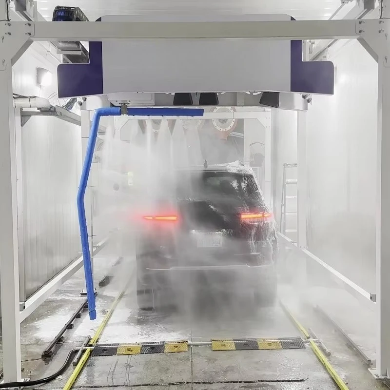 Customize Fully Automatic Touchless Car Wash Machine 360 Rotating Arm High Pressure Car Washing System with Blower