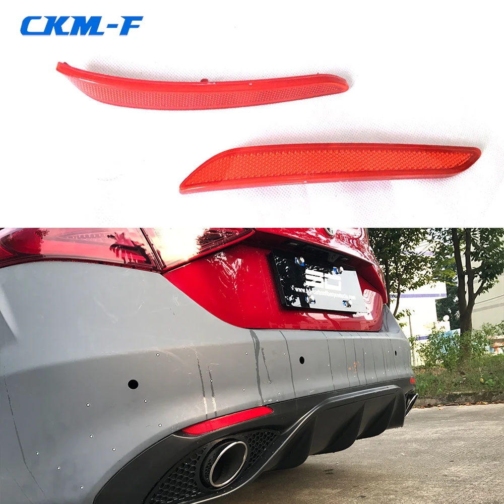 

Carbon Fiber Rear Lip Diffuser with PP Material Bumper guard strip Fit for Alfa Romeo Giulia Standard 2016 2017 2018 Sport Style