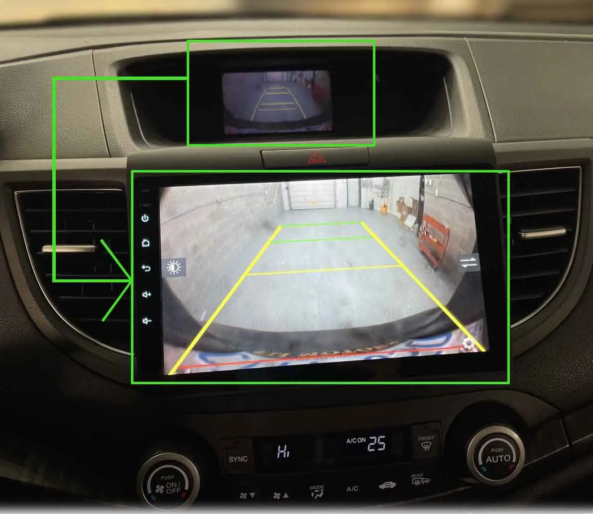 VKAUTO C32Pins Kamera-Adapterkabel für Honda CRV Pilot Civic 2011 bis 2017, hält OEM-Kamera funktioniert mit Android-Einheit – Detail 2
