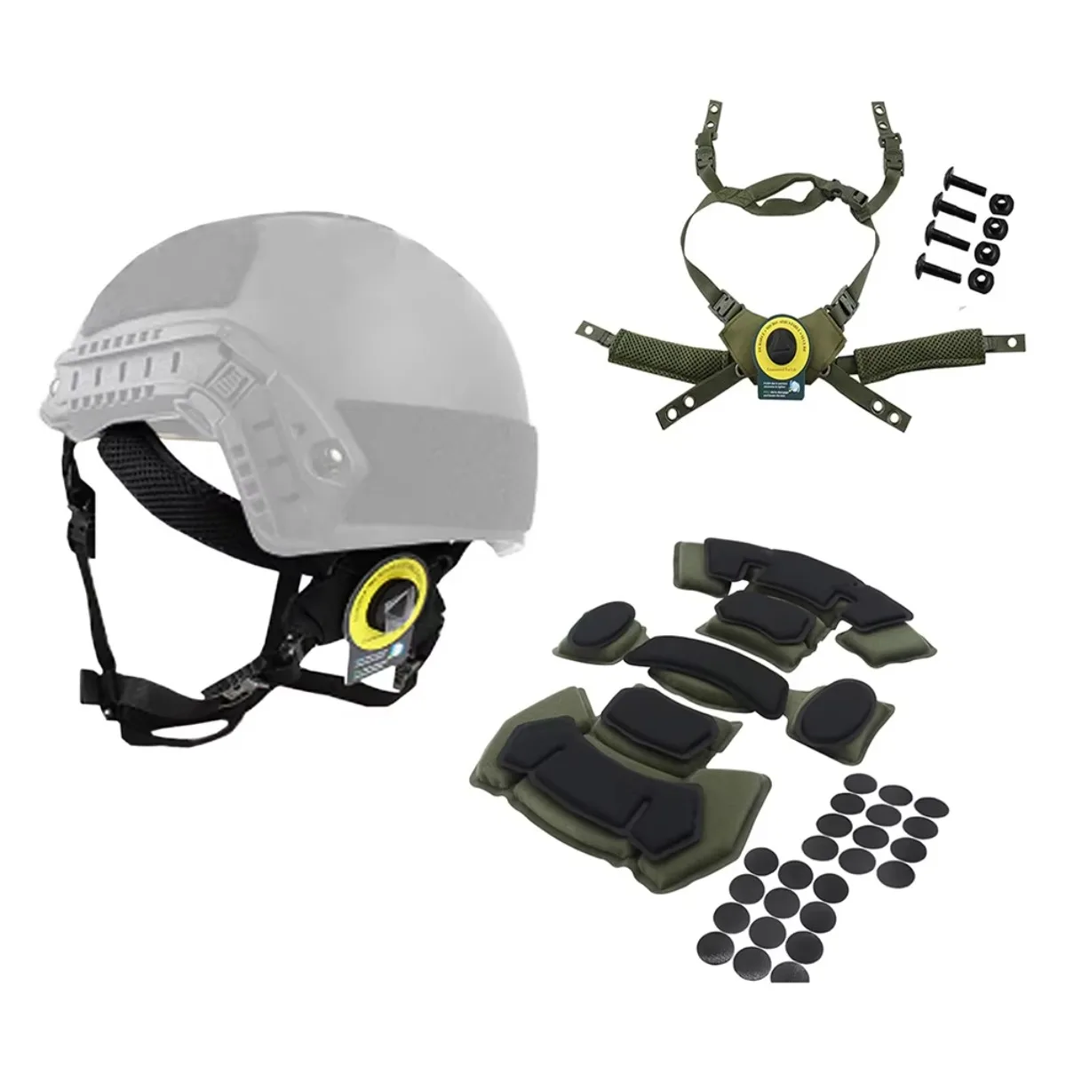 Tactical Paintball Helmet Suspension System Protective Pads Gen1 Gen2 Memory Foam Pad For Wendy Fast MICH ACH Helmet