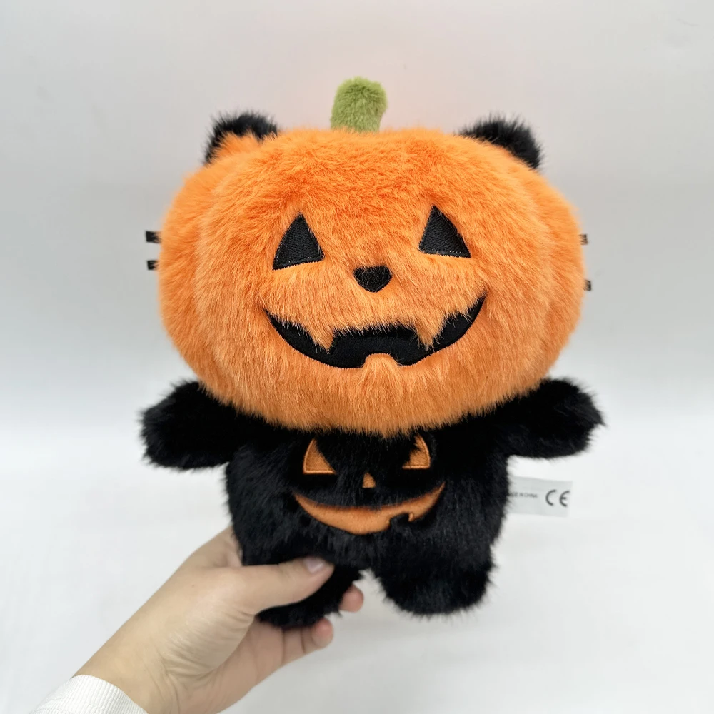 25 センチメートルぬいぐるみカボチャ猫のおもちゃ遊び心のあるオレンジ色の動物ぬいぐるみ漫画のおもちゃ男の子女の子のための誕生日クリスマスギフト ﻿