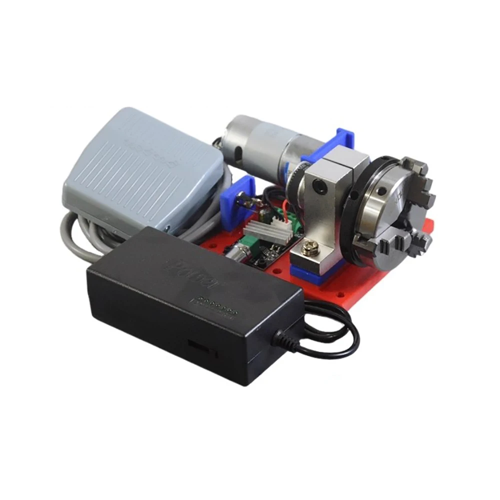 

Низкоскоростной поворотный патрон с высоким крутящим моментом, регулируемой скоростью и управлением вперед/назад, ножной педальный переключатель, мини-универсальная машина