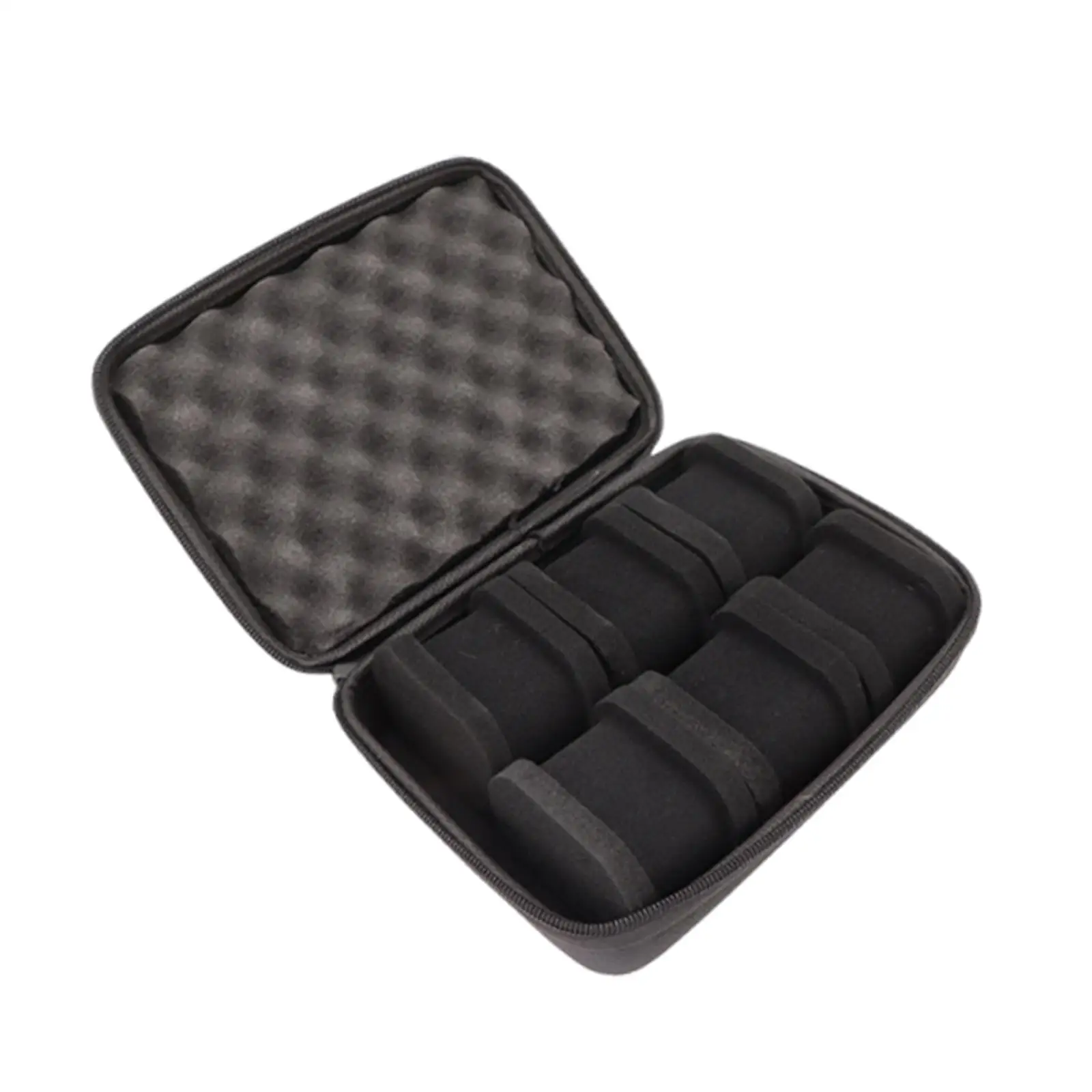 Watch Travel Case Suitcase EVA Zippered Shock Absorbtion Display Case Wristwatch Holder for Bracelet Trip Business