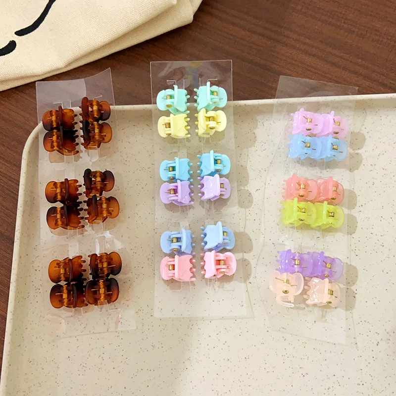 12PCS/LOT New Mini Plastic Small Grab Clip  Small Hair Grab Bangs Clip HairClip Broken Hair Accessorie