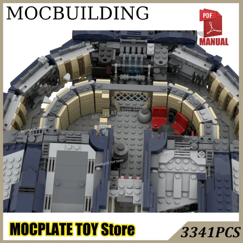 Freighter Space Ship Model Star Movie MOC Building Blocks Display Construction Toys Birthday Gift Collection Christmas