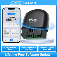 XTOOL Advancer AD20 Mini Bluetooth 5.0 OBD2 Scanner Full obd2 Functions Car Diagnostic Scan Tool Read/Clear fault code Universal