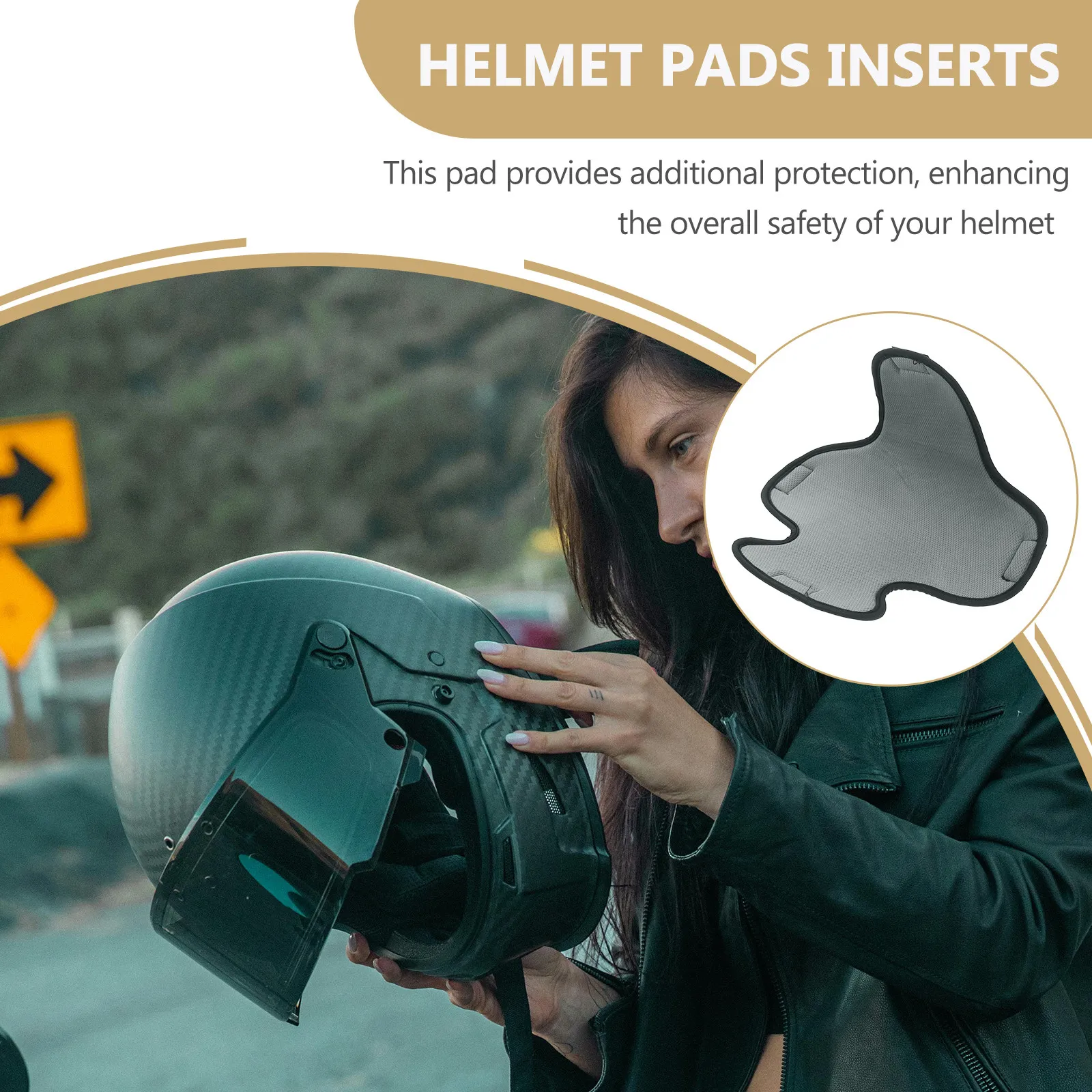 Foldable Breathable Liner Pad Soft Sponge Cushion for Motorcycle Bicycle Electric Vehicle Helmets Inner Padding