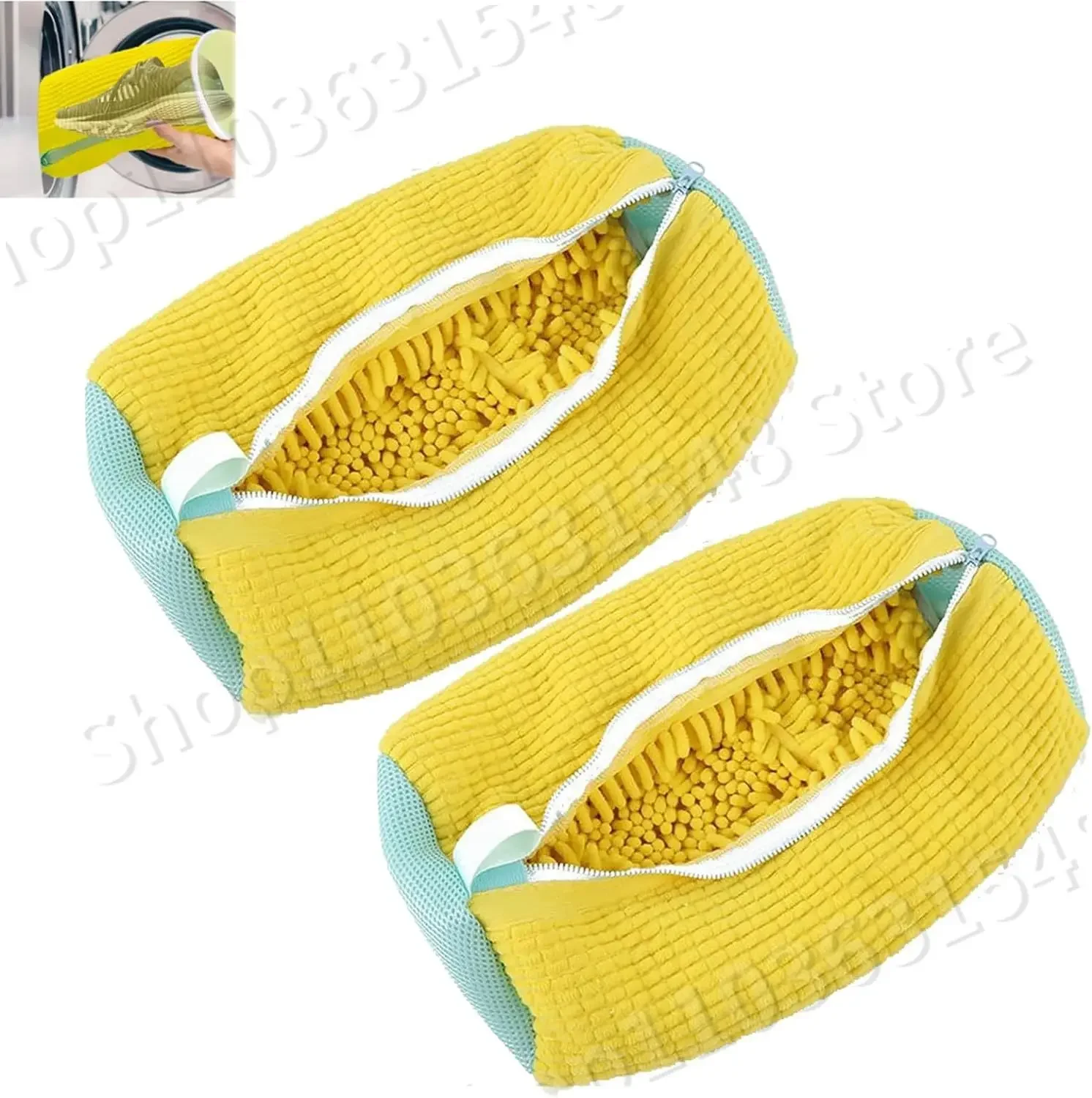 New Washing Shoes Bag Cotton Laundry Net Fluffy fibers Easily remove dirt Washing Bags Anti-deformation Shoes Clothes Organizer