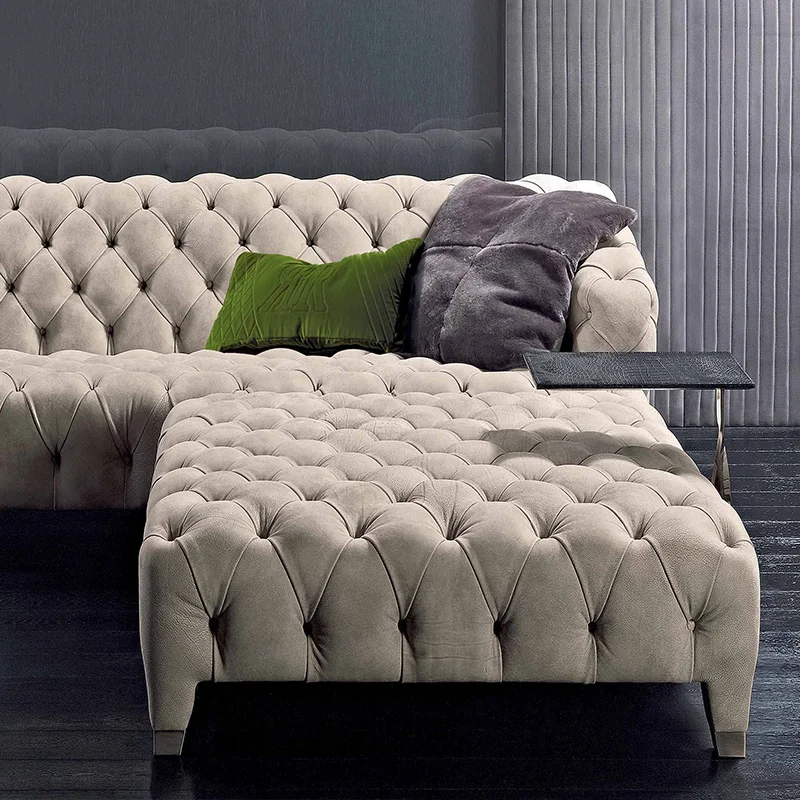 Small furniture modern living room luxury sofa 3-seat leather sofa