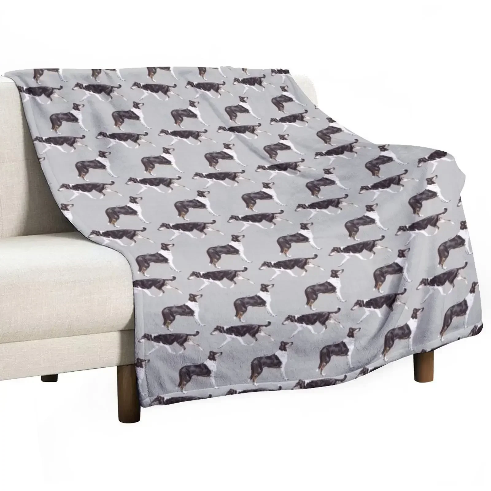 Smooth Collie Repeat Pattern Throw Blanket Fashion Sofas Baby For Baby Decoratives Blankets