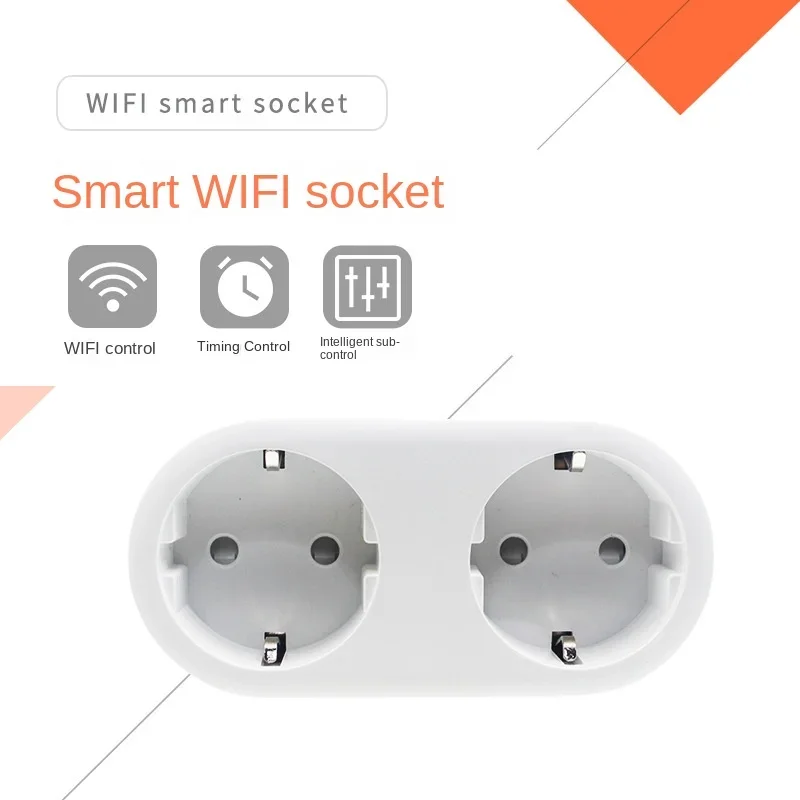 Shunt dual control voice control timing switch smart life smart socket WiFi smart socket