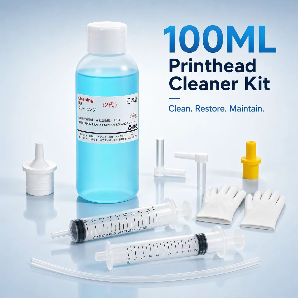 DTF Printhead Cleaning liquid Strong Cleaning Washing Liquid kit  for Epson DX4 DX5 DX7 L1800 L805 L800 1390 I3200