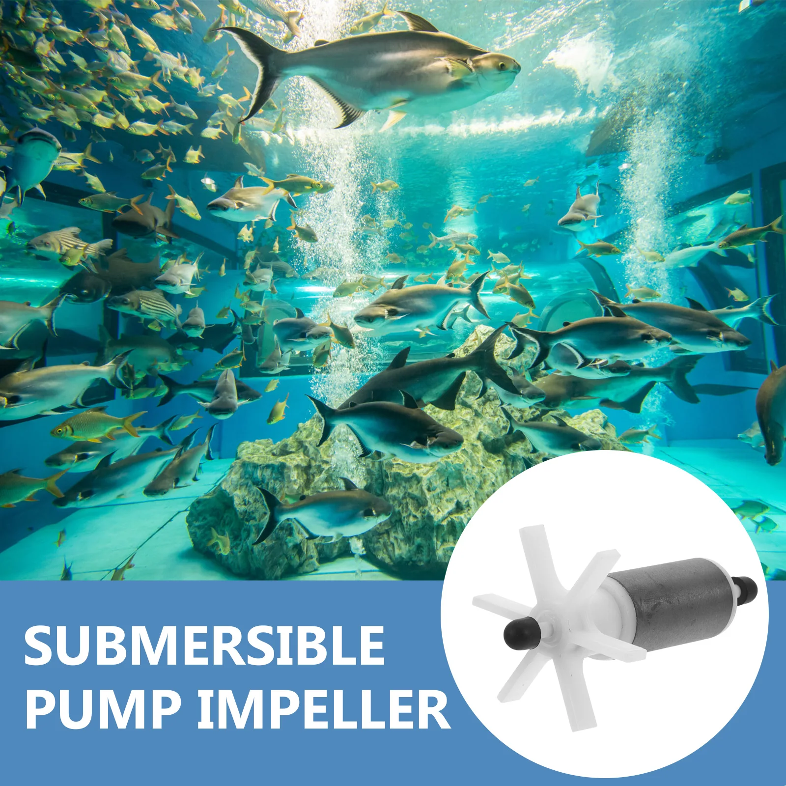 

1pcs Submersible Impeller Replacement Rotor for Pool Spa Fountain Fish Tank Water Filter Accessories Parts Plastic Magnetic Pump