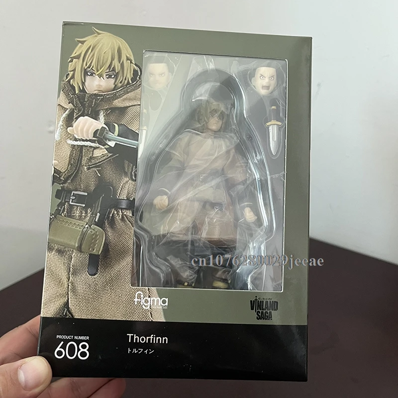 Figma 608 Thorfinn Vinland Saga عمل نموذج لجسم المشتركة المنقولة دمية هدية عيد ميلاد للأصدقاء رف الكتب ديكور اللعب 14 سنتيمتر