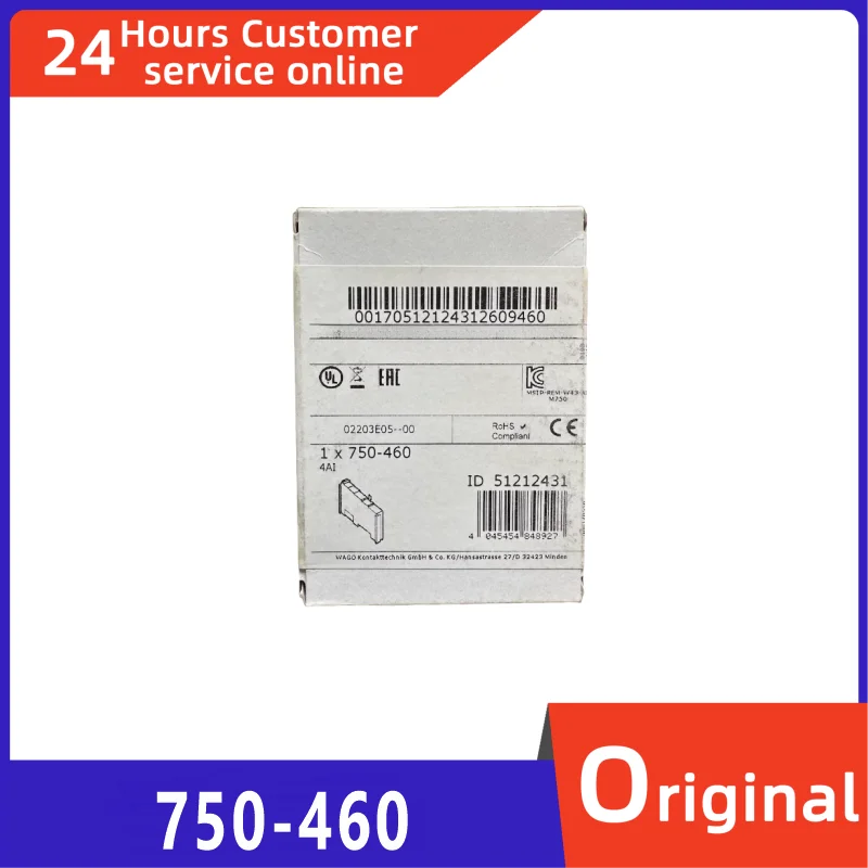 

Brand new original 4-channel analog input module 750-460