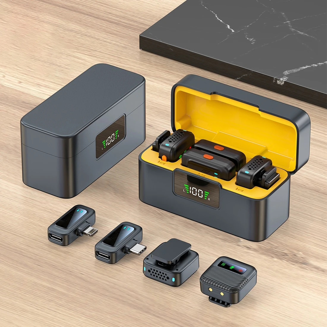 

Оригинальный магнитный беспроводной петличный петличный микрофон для видеоблогов iPhone Type-C, прямая трансляция, запись голоса, интервью, микрофон