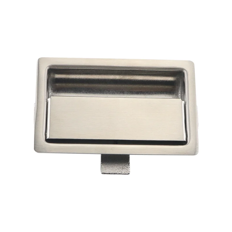 304 Stainless Steel Box Lock Miniature Flush Lock Embedded Square Industrial Machinery Cabinet Door Toolbox Panel Lock