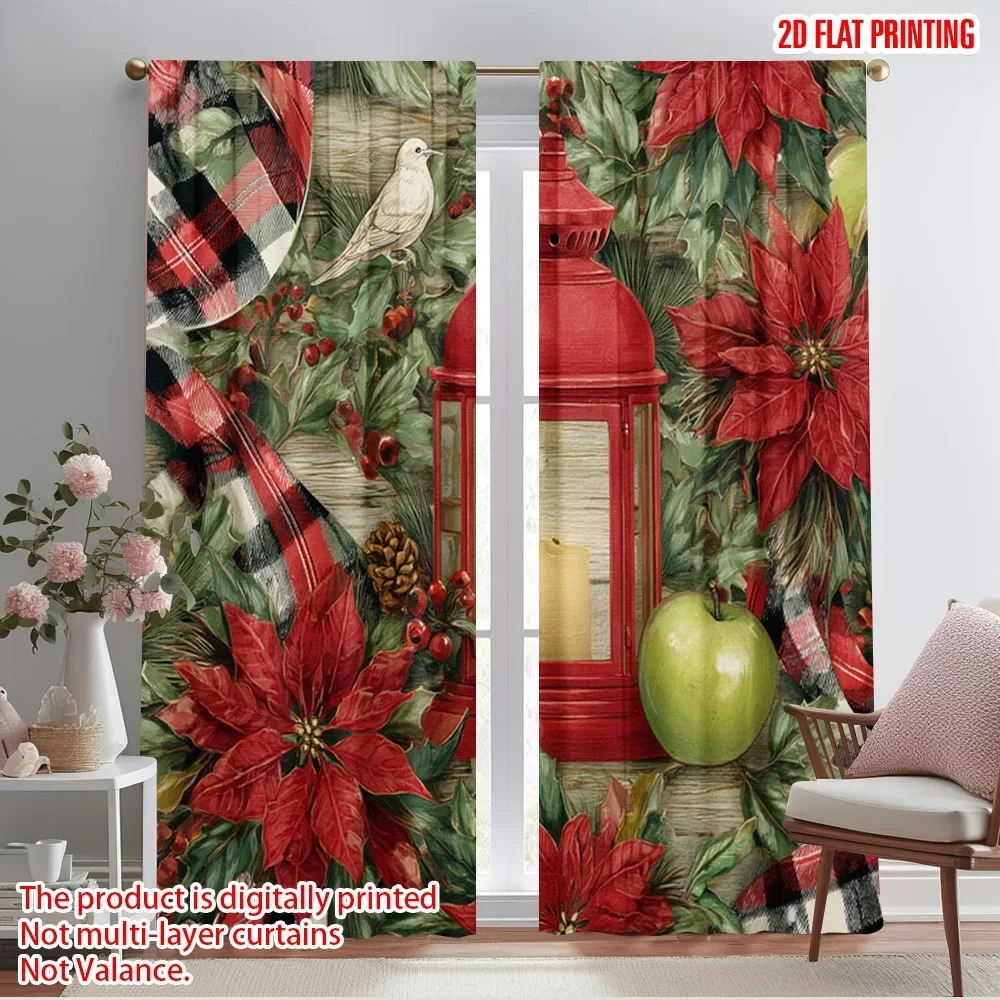 2pcs,2D plane printing Creative Curtains Cute Toys Polyester Woven (without rod) Decorations For Home Perfect for Bedroom,