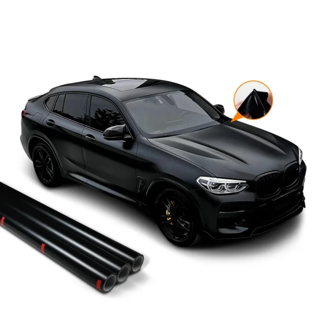 

Quality Supplier 7.5 Mil Matte Black TPU Car Wrap Vinyl Film Car Body Covers Anti Scratch Paint Protection Film PPF